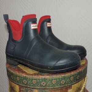 HUNTER for Target Navy Chelsea Boots Size 11